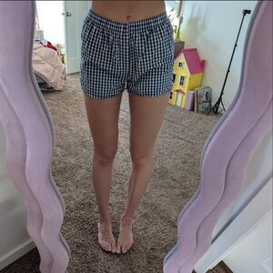 Women's Gingham Checkered Shorts Size Medium